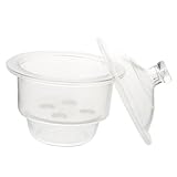 SOLUSTRE Exsikkator Vakuum Labor Trockenglas 22cm Glasflasche Für...