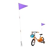 Veemoon Fahrrad Sicherheitsflagge aus Robustem Glasfaser stab...