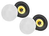 Pronomic 2er Set CLS-540 WH High-End Gewebe Einbaulautsprecher (2-Wege...