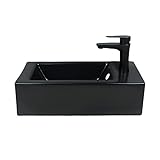 ADERFETBI Badezimmer Waschbecken Badezimmer Gefäß Waschbecken Home...