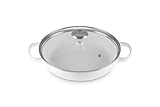 Le Creuset Emaillierter Gusseisen-Bräter mit Glasdeckel, rund, 2,25 qt,...
