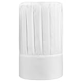 Tucnoeu Kochmütze Herren, Kochmütze, Kochhaube, Verstellbarer Hoher...