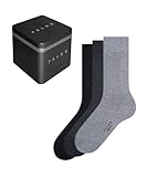 FALKE Herren Socken Happy Box Uni Multipack M So Baumwolle einfarbig 3...