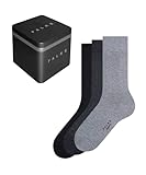 FALKE Herren Happy Box Uni 3-Pack M SO Baumwolle einfarbig 3 Paar Socken,...