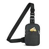 BROADREAM Sling Chest Crossbody Bag, Wasserdicht Umhängetasche Brusttasche...