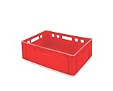 aidB Fleischerkasten E2 rot 600 x 400 x 200 mm, Lebensmittelecht mit...