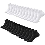 FALARY Sneaker Socken Herren Damen 12 Paar Kurze Halbsocken...