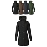 Covalliero - Damen Parka | Reitjacke mit Reitschlitz | warme...