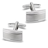 Herren silber Manschettenknöpfe Cufflinks Manschettenknopf für Hochzeit...
