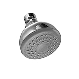 1x Design Duschkopf, Brause mit Antikalk - Düsen hochwertig verchromt, 1/2...