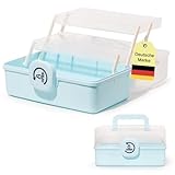 SYLANDO 27,5 cm Aufbewahrungsbox mit fächern, Sortierboxen, Nähkasten,...