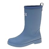 Campingstiefel mit dicker Sohle, Damen-Regenstiefel bis zur Wade,...
