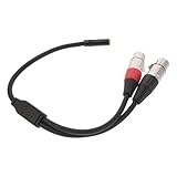 Ciieeo Doppel Xlr 3,5 MM Klinke Adapterkabel 30cm Doppelt Abgeschirmtes Y...