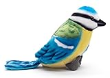 Uni-Toys - Blaumeise - 10 cm (Höhe) - Plüsch-Vogel, Meise - Plüschtier,...