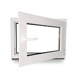 Kellerfenster - Kunststoff - Fenster - weiß - BxH: 100 x 50 cm - 1000 x...