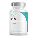 OPC Traubenkernextrakt Kapseln - 1052mg Extrakt PLUS Vitamin C pro...