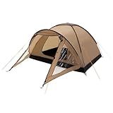 ECD Germany Campingzelt für 3 Personen 210x180x120 cm Khaki/Beige-Grau,...