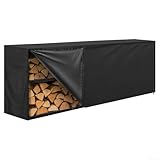 Wasserdichte Kaminholzregalabdeckung aus 420D-Oxford-Stoff und ausgestattet...