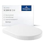 Villeroy & Boch WC-Sitz Subway 2.0 - Toilettendeckel Weiß glänzend mit...