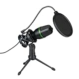 Streaming-Mikrofon - Kondensatormikrofon RGB USB Podcast Mikrofon |...