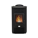 STUFE A PELLET ITALIA Siberia Idro 15 KW | Hydro-Pelletöfen für Heizung...