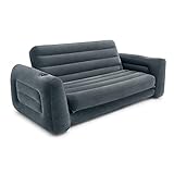 Intex Ausziehbares Aufblasbare Möbel, Kunststoff, grau, Queen Sofa