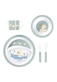 Sterntaler Geschirrset Ente Edda Lou steingrün, 5er Set für Jungen und...