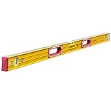 STABILA Wasserwaage Type 196-2, 122 cm, extrasteifes Alu-Profil, 1...