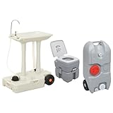 heybb Tragbare Campingtoilette Toiletteneimer Mit Deckel Camping mit...