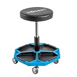 Högert Technik - Werkstatthocker Verstellbarer, Teleskopischer...