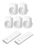 DEWENWILS Funksteckdose mit Fernbedienung, 16A 3680W, Plug-In Ein/Aus...