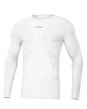 JAKO Herren Comfort 2.0 Longsleeve, Weiß, M EU