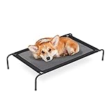 Relaxdays Hundeliege Outdoor, erhöhtes Hundebett bis 35 kg, HBT: 19x111x65...