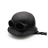 Mienloco Motorrad Jet Helm Harley Chopper Militär Halbschale Biker Mofa...