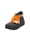 Superfit Jungen - Schuhe HAPPY Slipper, Modern, GRAU/ORANGE 4700, 26