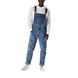 Latzhose Herren Jeans, Jeanshose Herren Slim Fit, Denimhose Gerade Bein...