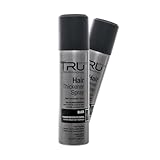 Tru Haarverdichter Spray Schwarz - 2x 100ml Haarauffüller für Männer und...