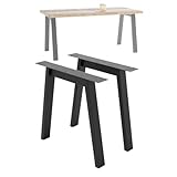 NWELD Tischfüsse Tischbeine Metall Schwarz - 2 Stück Tischfüße...
