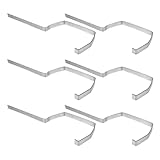 DIYEAH 6 Teiliges Set Aus Metall Dachrinnenhalterungen Für Regenrinnen...