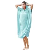 Kato Tirrinia Mikrofaser Frottee Surf Poncho Handtuch Badeponcho...