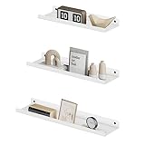 SONGMICS Wandregale aus Metall, 3er Set, Schweberegale, Industrie-Design,...