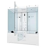 Kombination Badewanne Dusche K88-WS-TH-B-EA Duschtempel 180x100 cm OHNE...