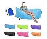 ESESE Aufblasbares Lounger-Luftsofa, tragbarer Strand- und Campingstuhl,...