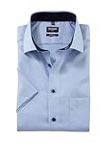 OLYMP Herren Oberhemd Langarm Luxor,Natté,modern fit,Global Kent,hellblau...