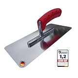 BACHSAM® Made in Germany Hochwertige Edelstahl Glättekelle 280mm x 130mm...