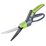 WORKPRO 360° Drehbare Grasschere 350mm, Rasenschere mit Ergonomischem...