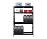 PROREGAL Reifenregal Tiger | HxBxT 180x120x40 cm | bis zu 12 Reifen auf 2...