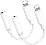 Oliveria iPhone Adapter Kopfhörer, 2 Pack Adapter iPhone Kopfhörer,...