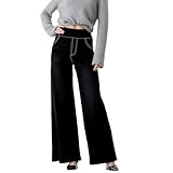 Jeans Damen,High Waist Sommerhose Stretch Denim Hose Straight Wide Leg...