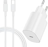 Schnellladegerät,20W USB C Ladegerät mit Ladekabel 2M Original,Type C...